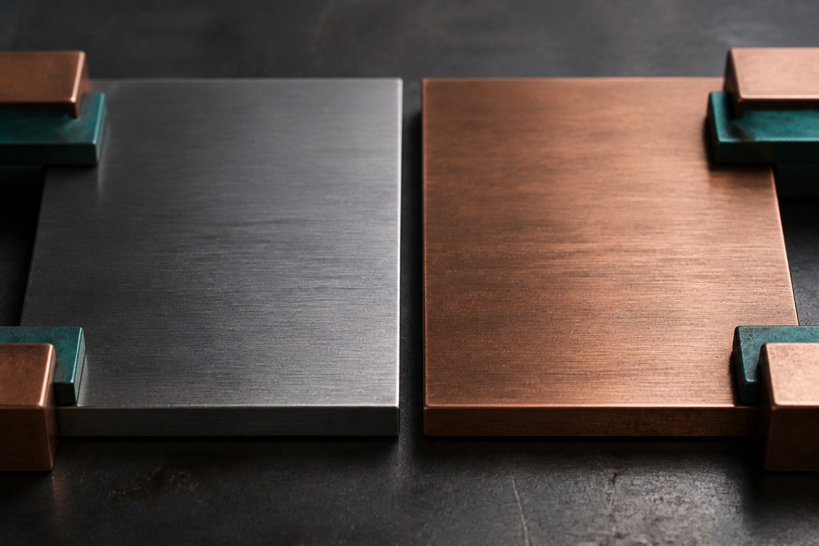 Dissimilar metal plates aligned with a prepared gap